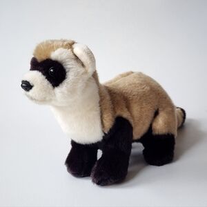 Vintage Ganz Webkinz Signature Black Footed Ferret Plush WKS1056 Realistic 16"